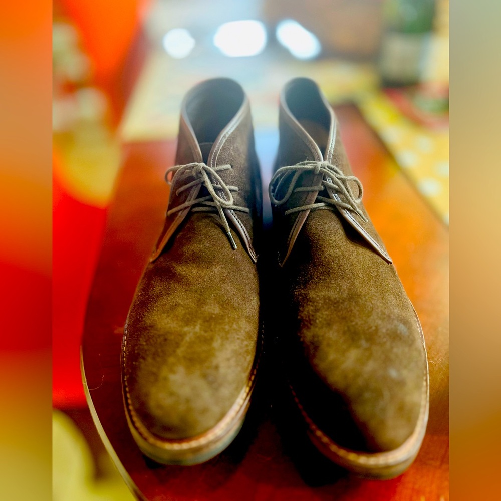 Monte Rosso Brown Suede Chukka Boots Men’s Leather Made in Italy